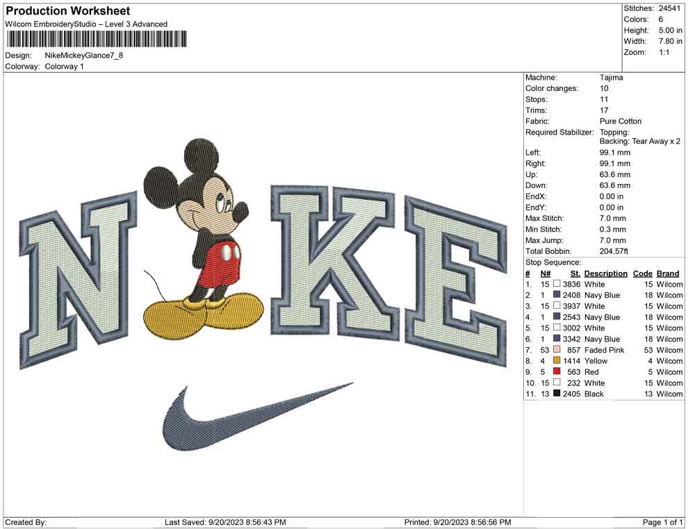 Nike Mickey Glance