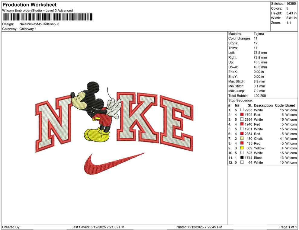 Nike Mickey Mouse Kiss