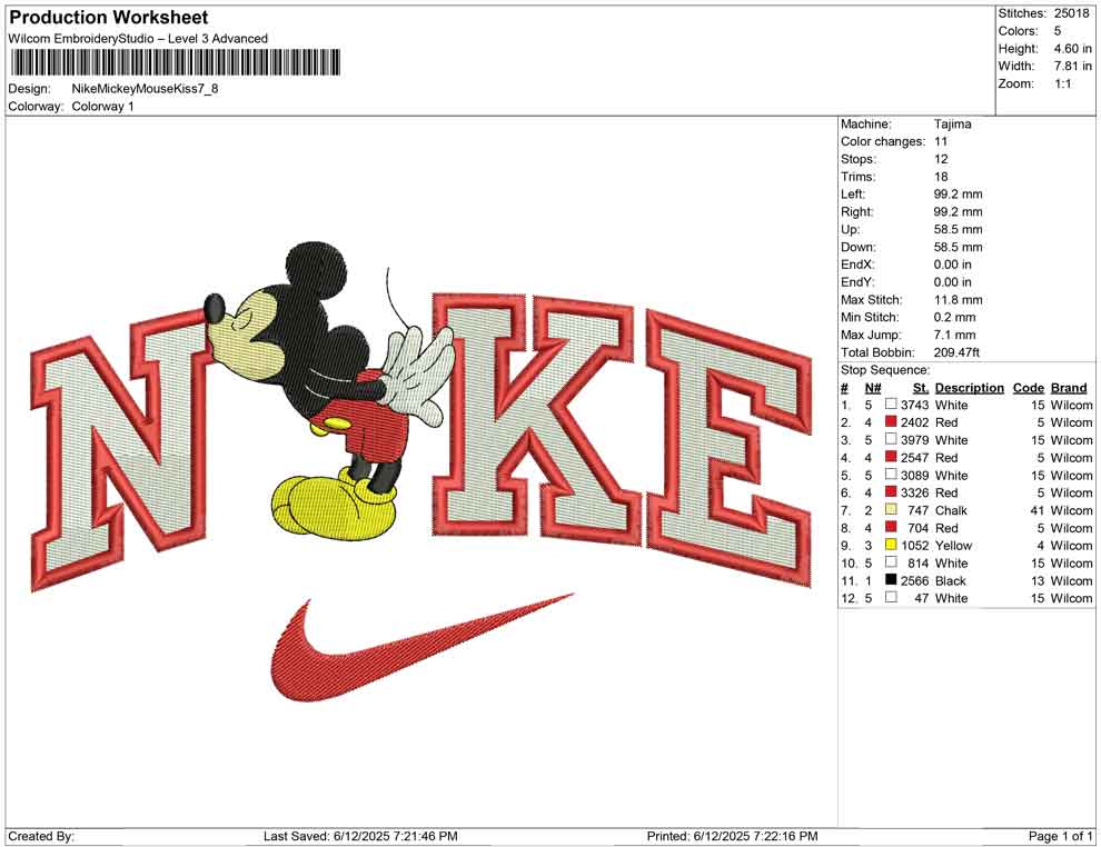 Nike Mickey Mouse Kiss