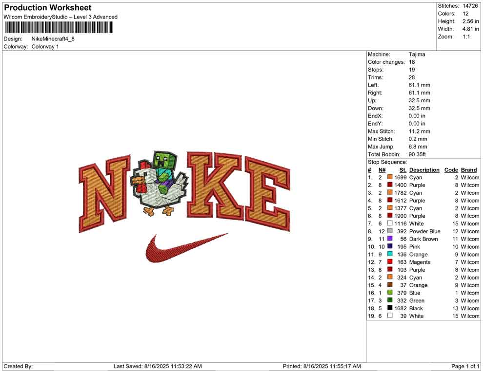 Nike Minecraft