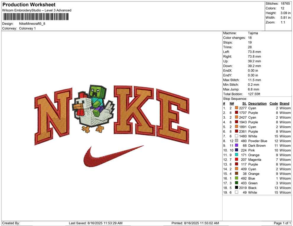 Nike Minecraft