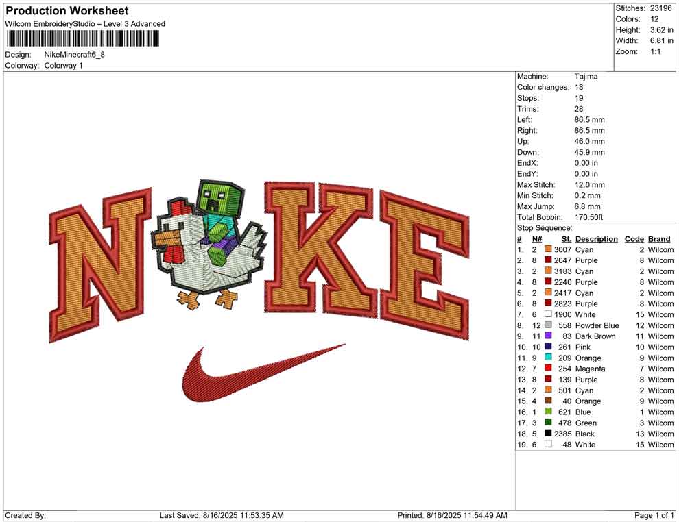 Nike Minecraft