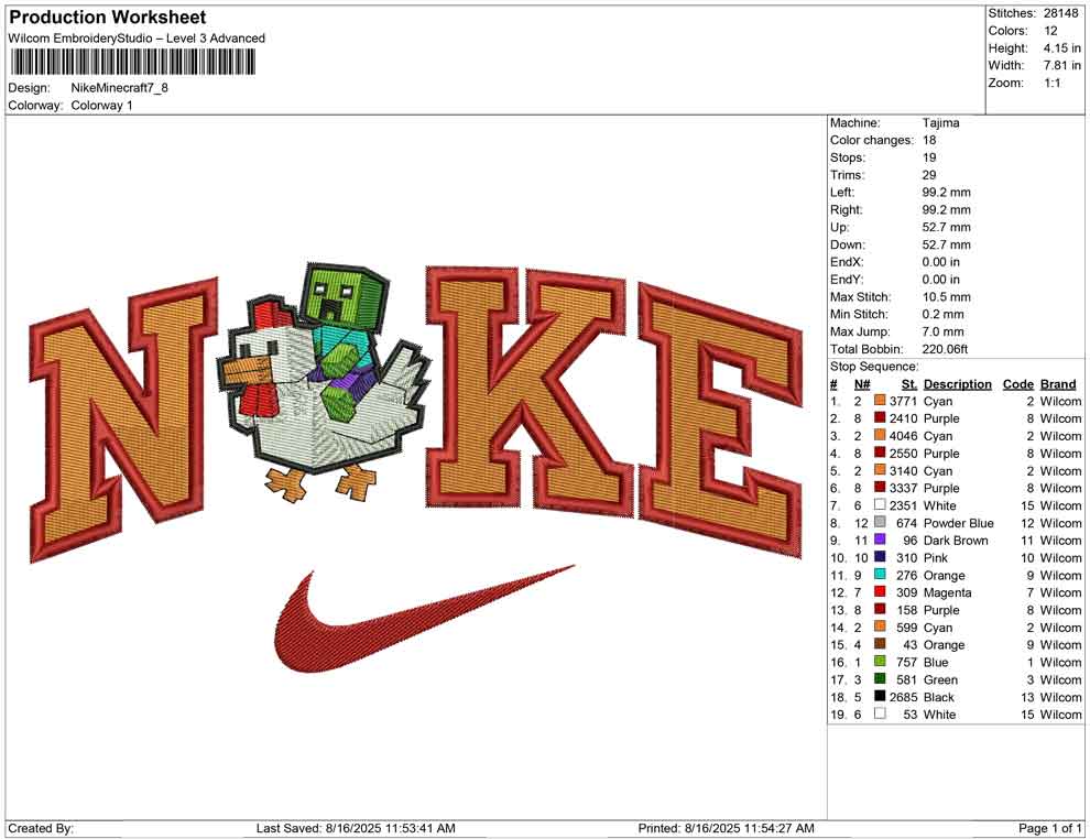 Nike Minecraft