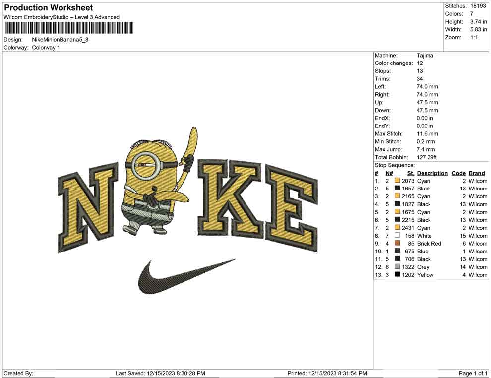 Nike Minion Banana