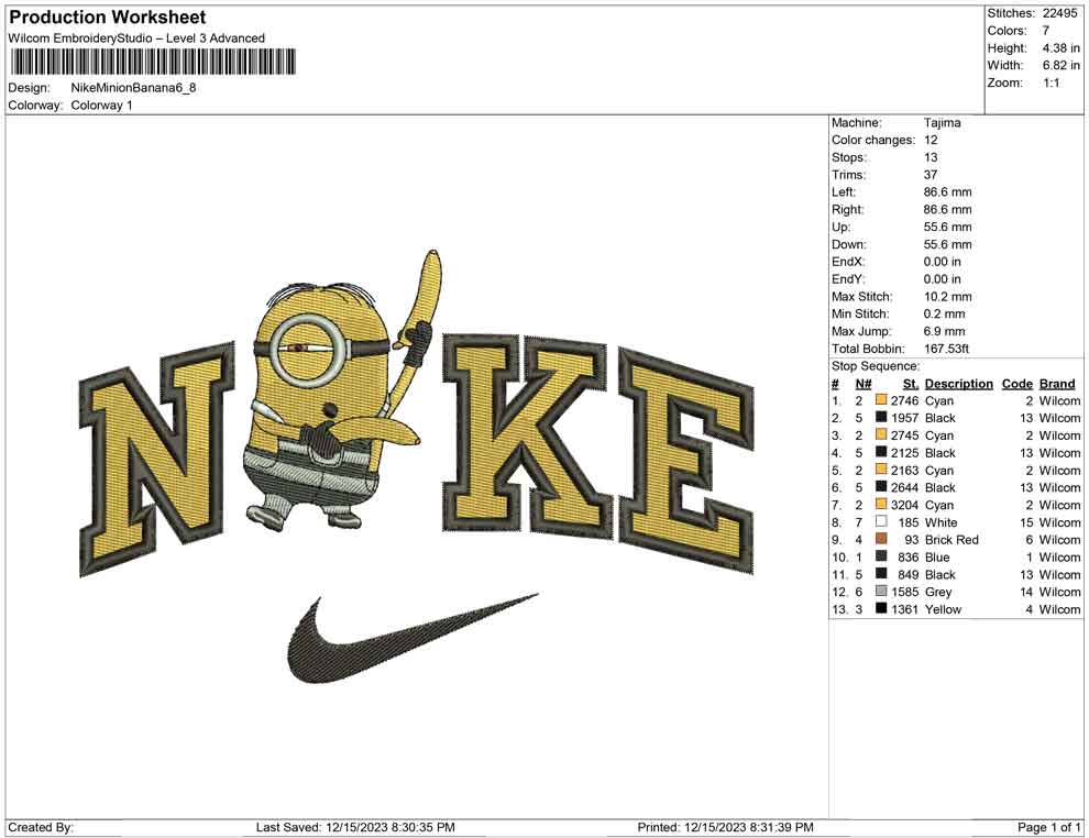 Nike Minion Banana