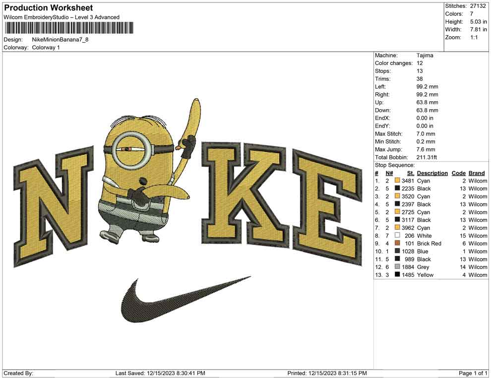 Nike Minion Banana