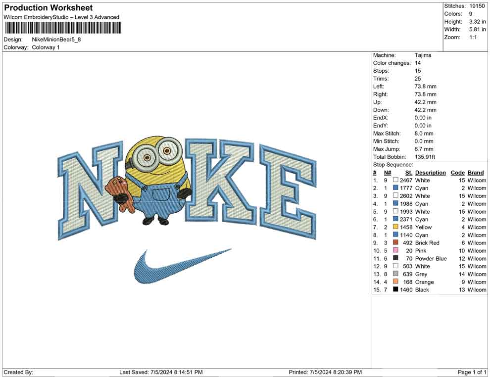 Nike Minion Bear