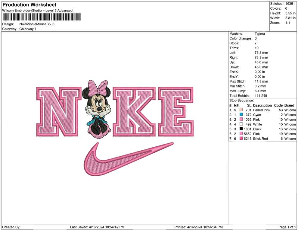 Nike Minnie Mouse B