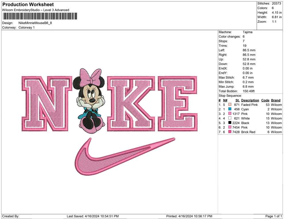 Nike Minnie Mouse B