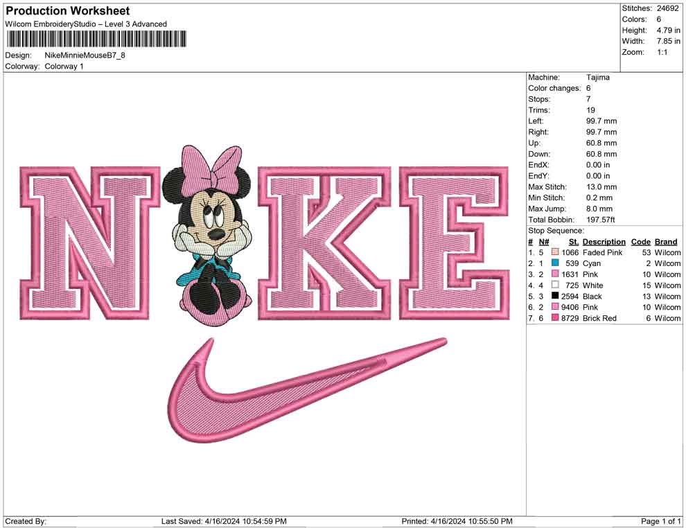 Nike Minnie Mouse B
