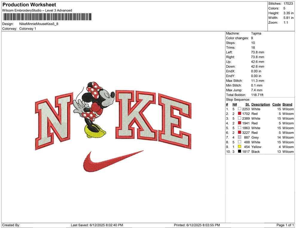 Nike Minnie Mouse Kiss