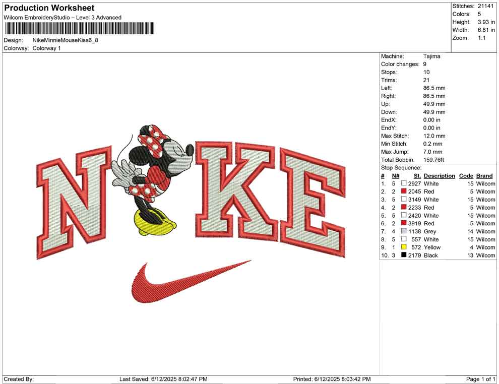 Nike Minnie Mouse Kiss