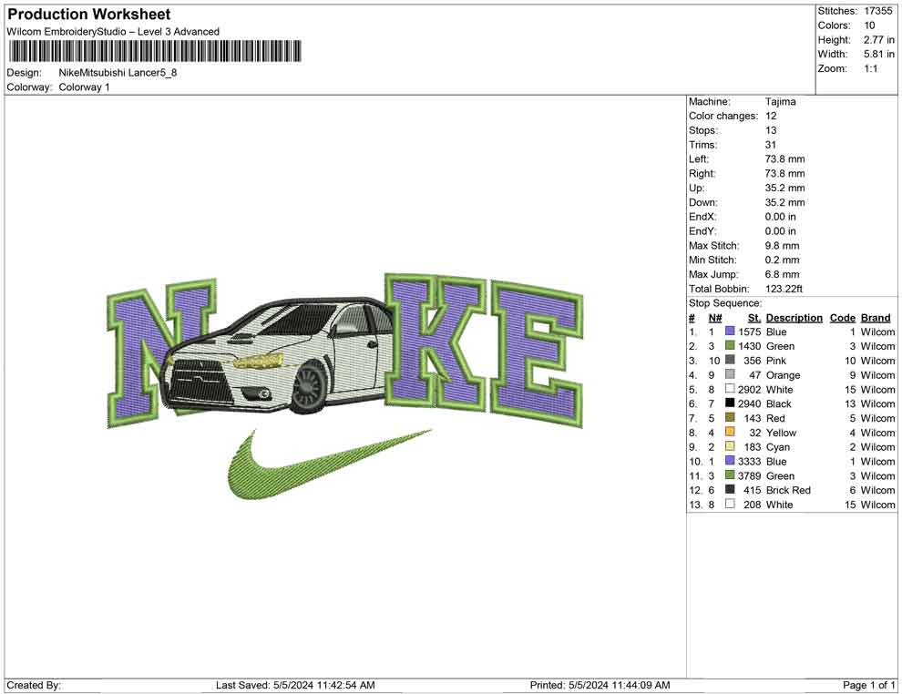 Nike Mitsubishi Lancer