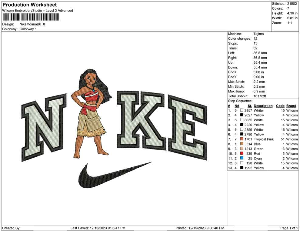 Nike Moana B