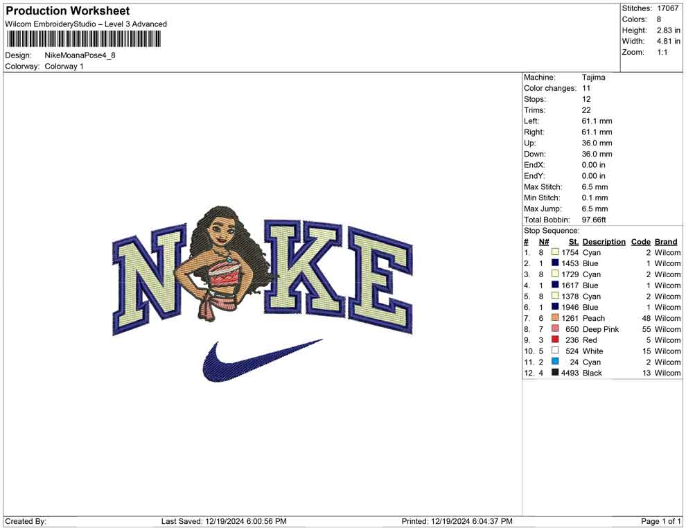 Nike Moana Pose
