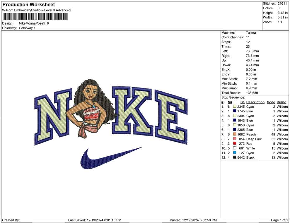 Nike Moana Pose