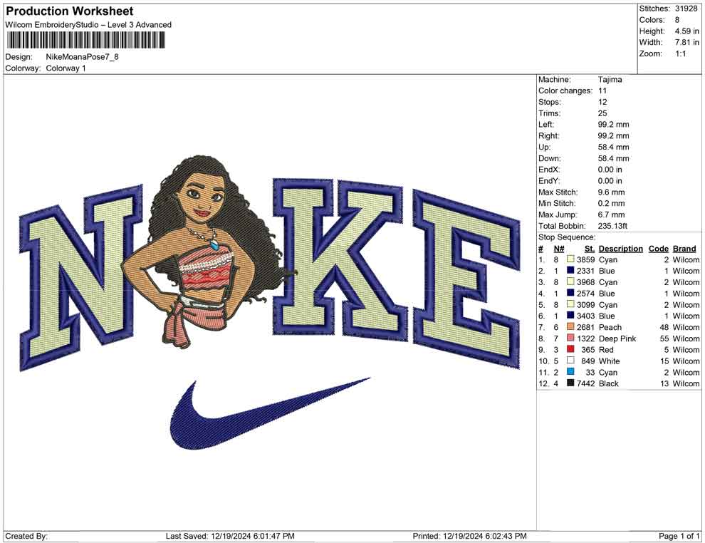 Nike Moana Pose
