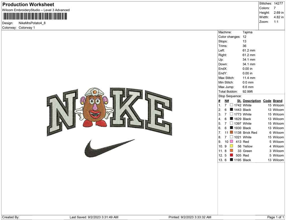 Nike Mrs Potato
