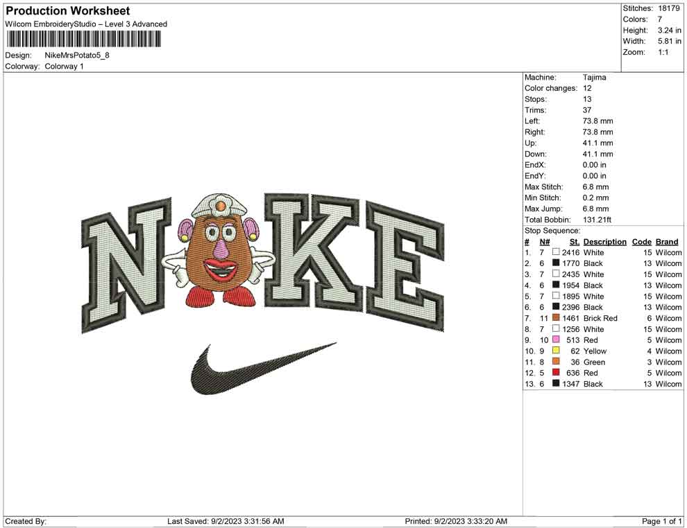Nike Mrs Potato