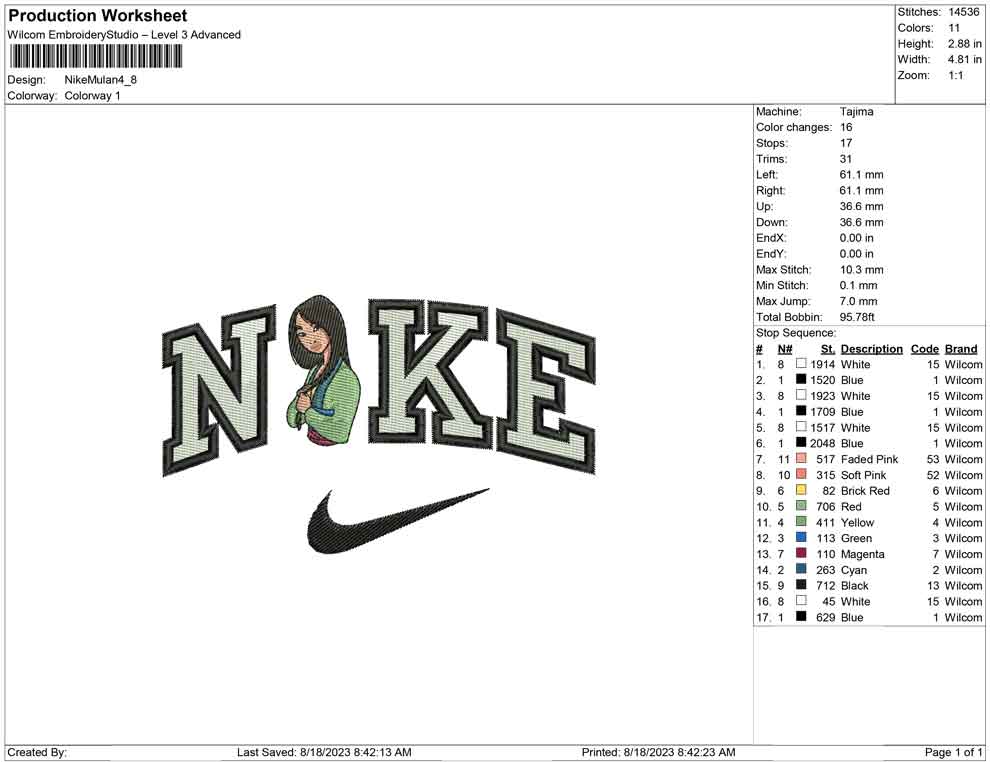 Nike Mulan