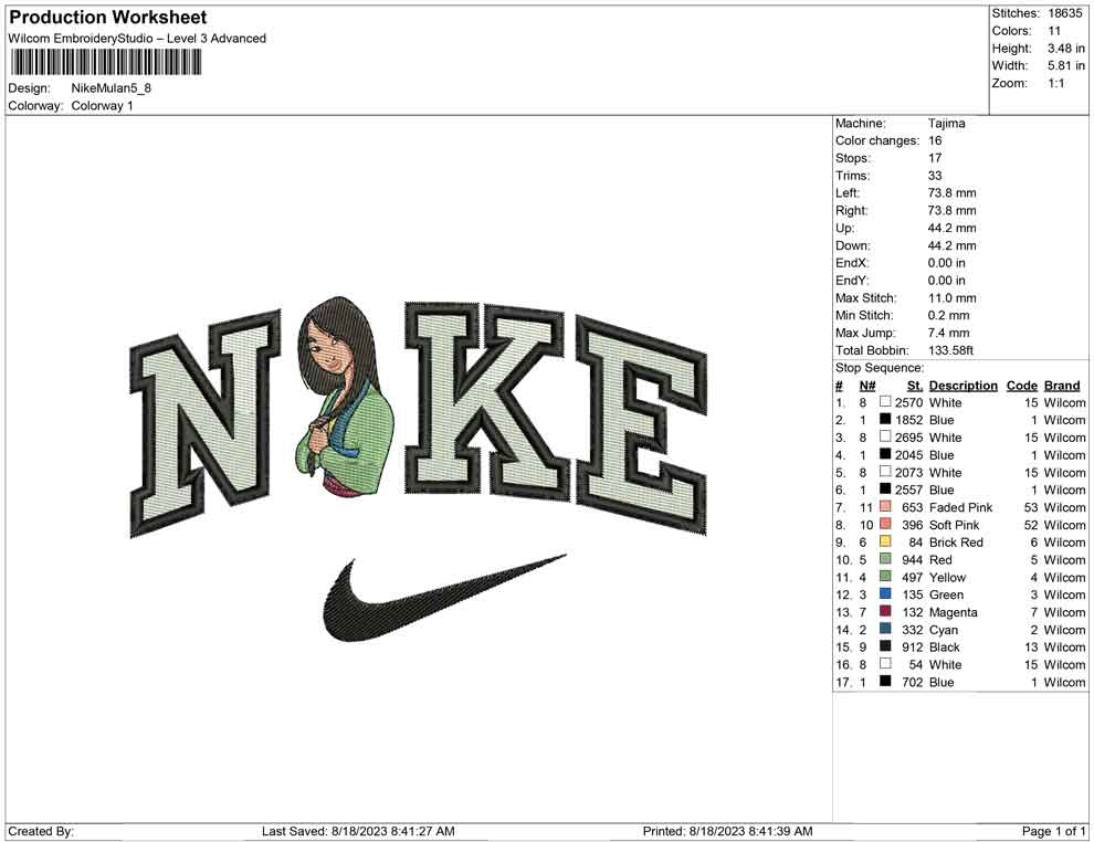 Nike Mulan