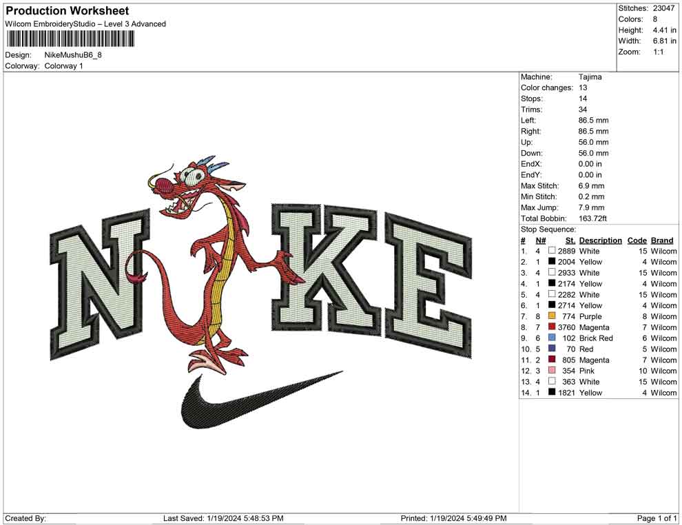 Nike mushu