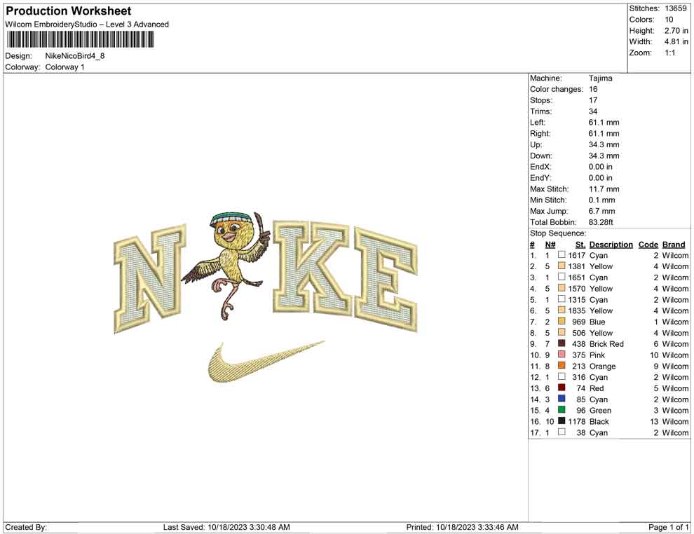 Nike nico bird