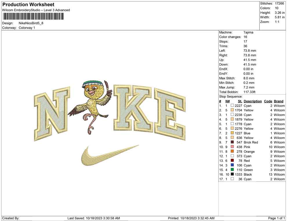Nike nico bird