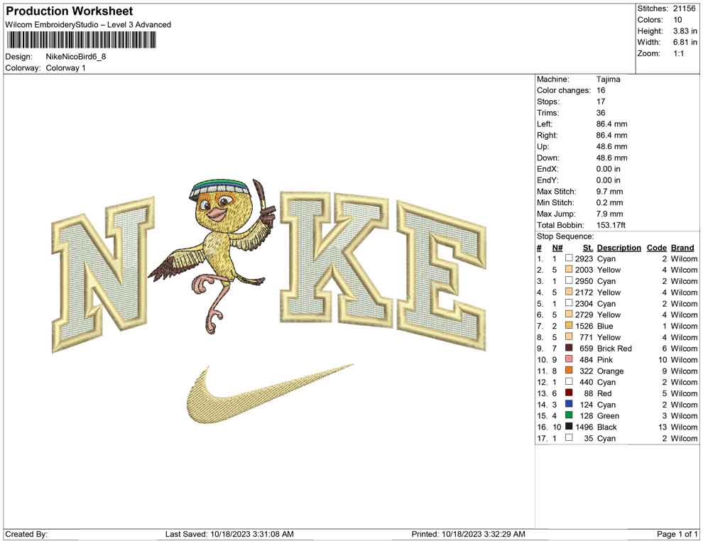 Nike nico bird