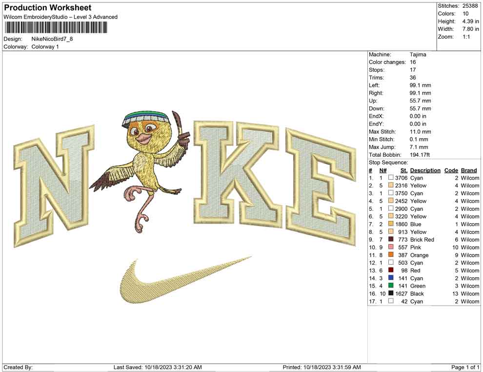 Nike nico bird