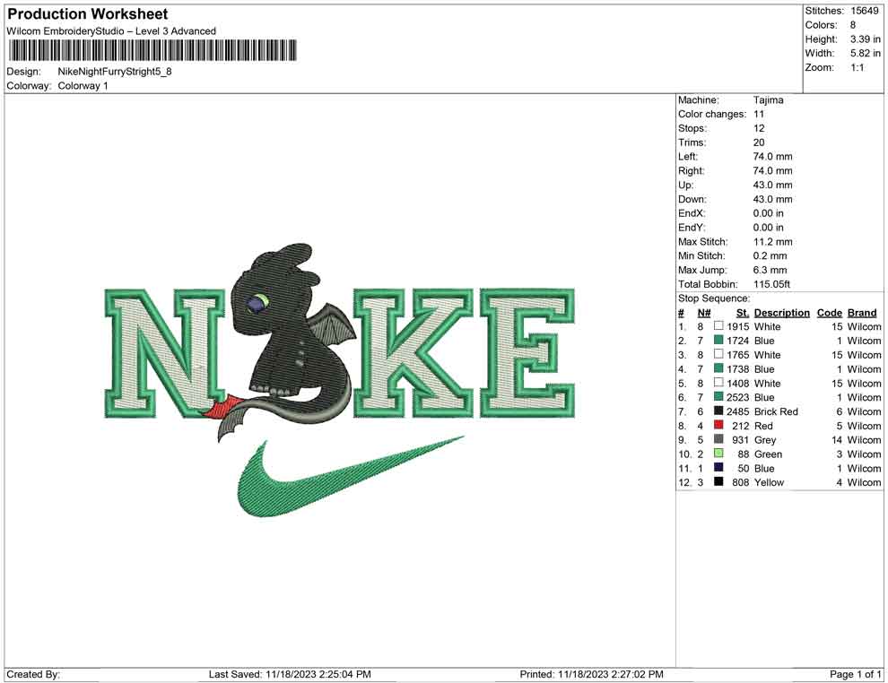 Nike Night furry Stright