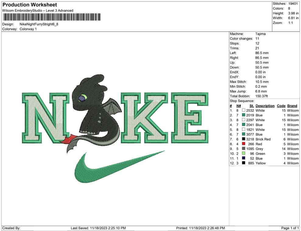 Nike Night furry Stright