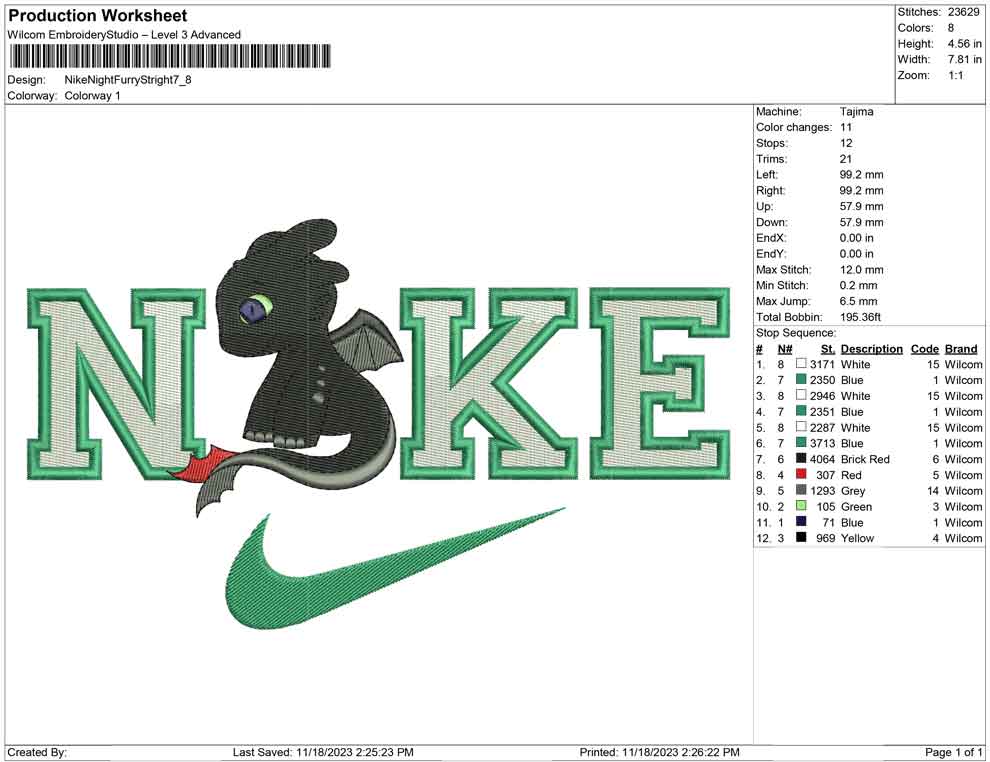 Nike Night furry Stright
