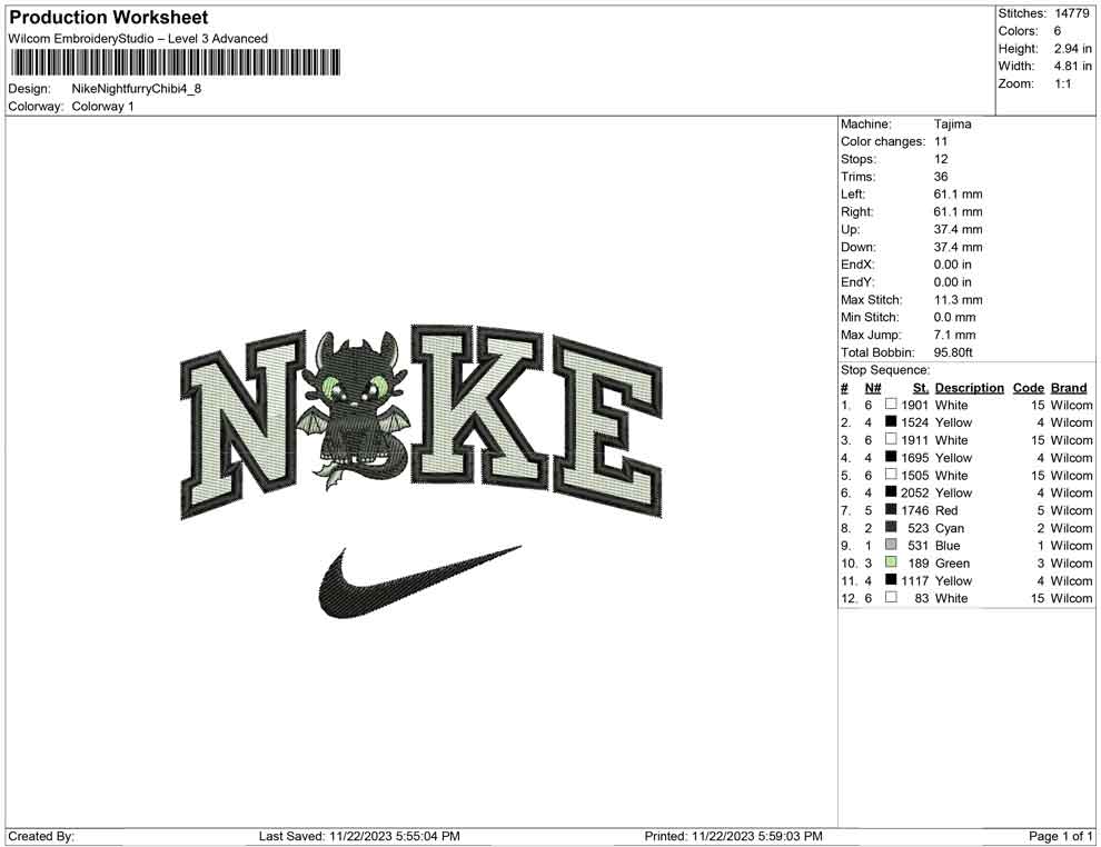 Nike Night furry Chibi