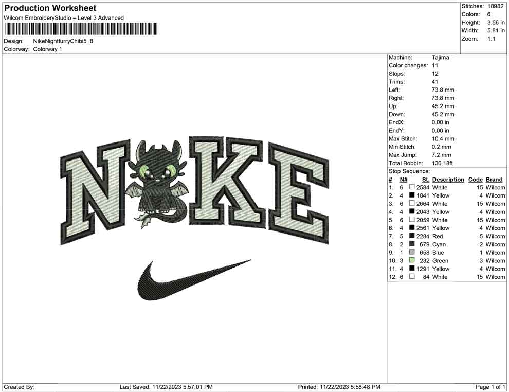 Nike Night furry Chibi
