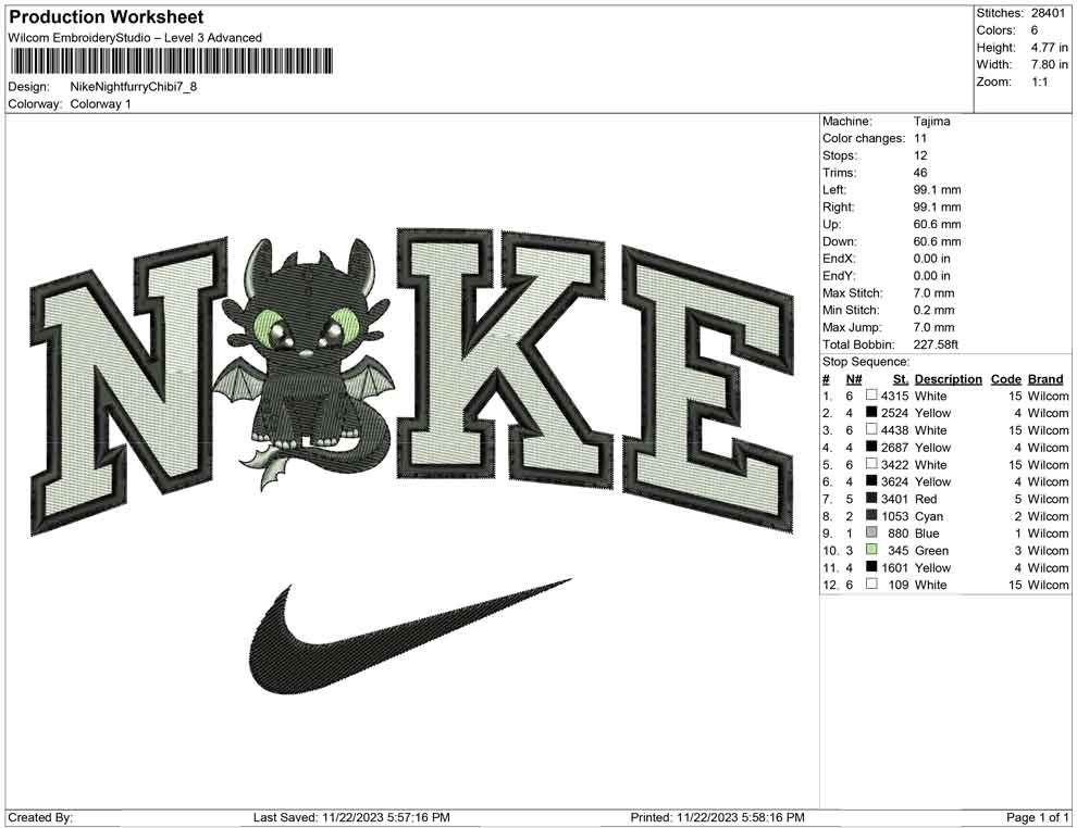 Nike Night furry Chibi