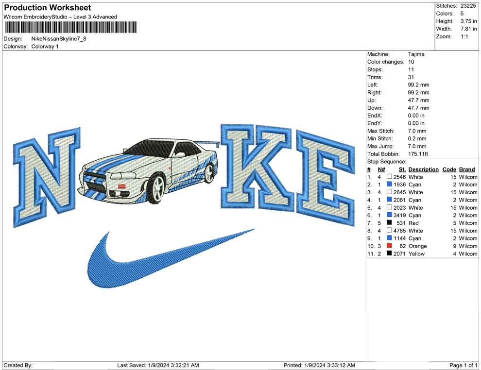 Nike Nissan skyline