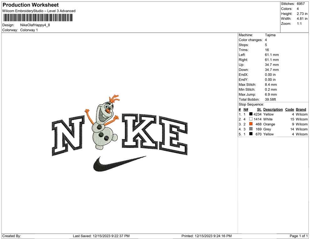 nike olaf happy