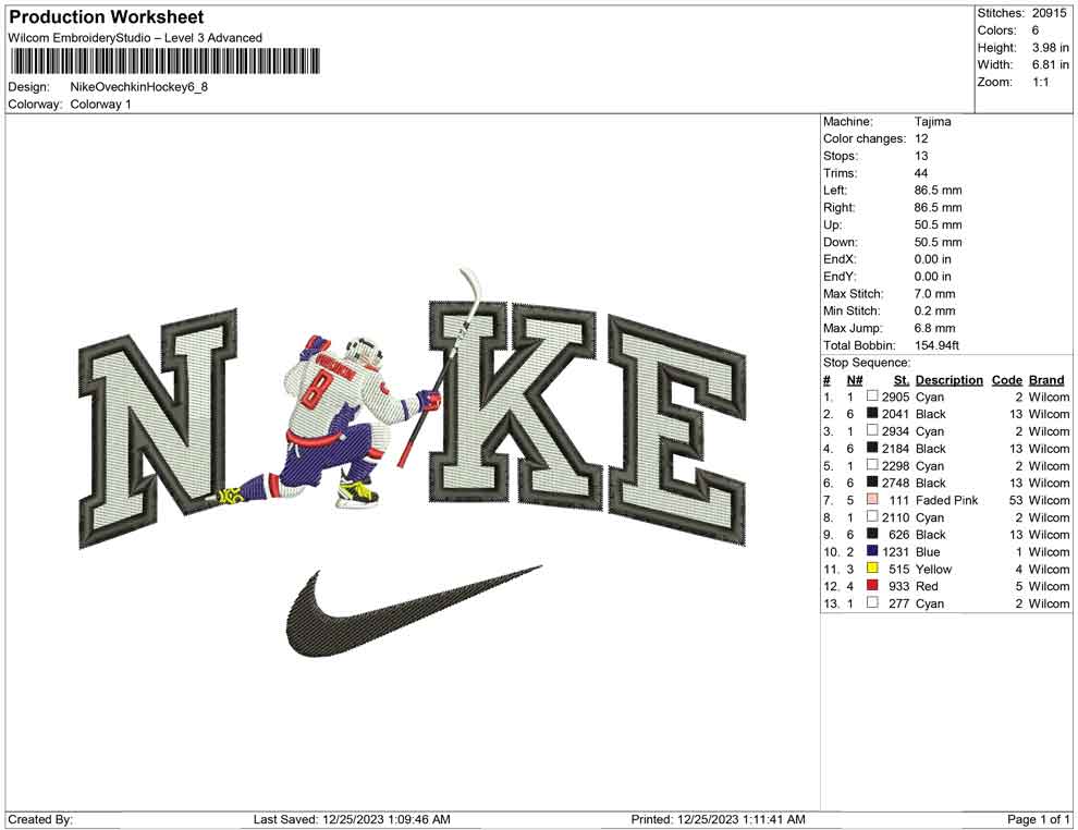 Nike Ovechkin hockey