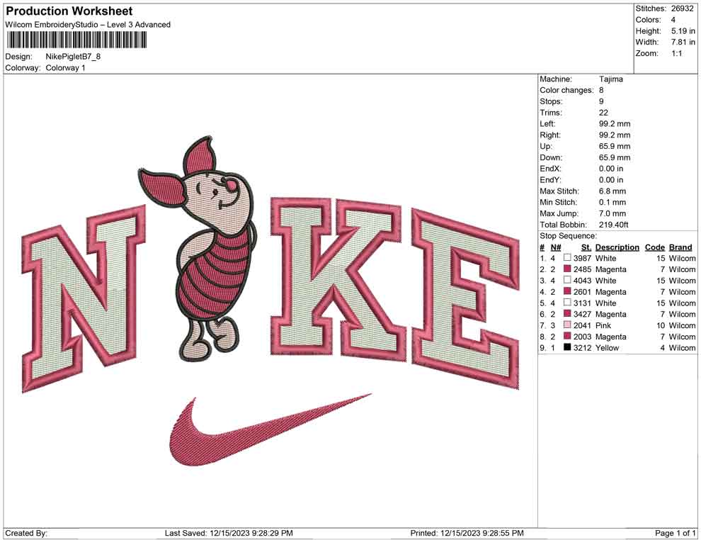 Nike Piglet B