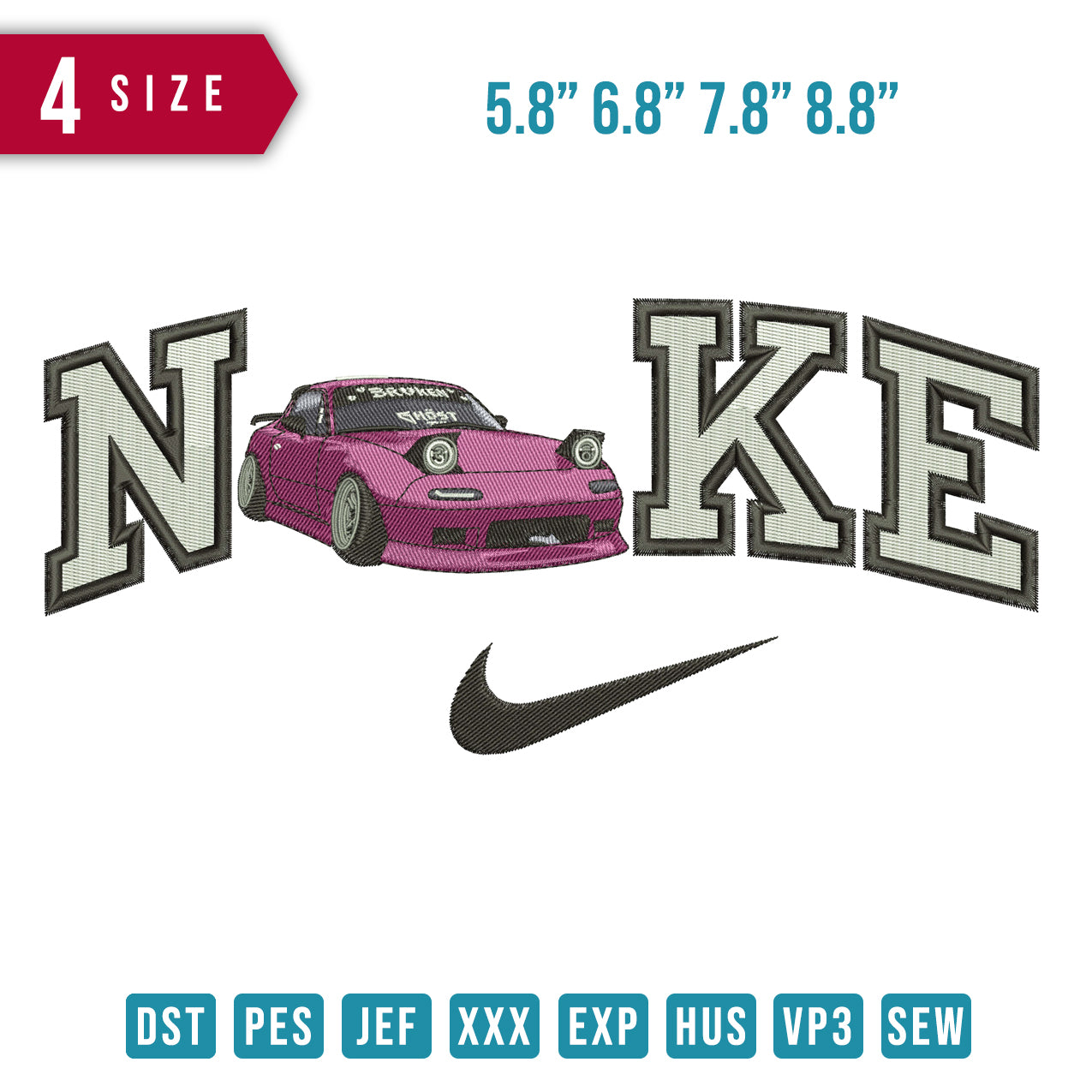 Nike pink car unique – Embrobuy