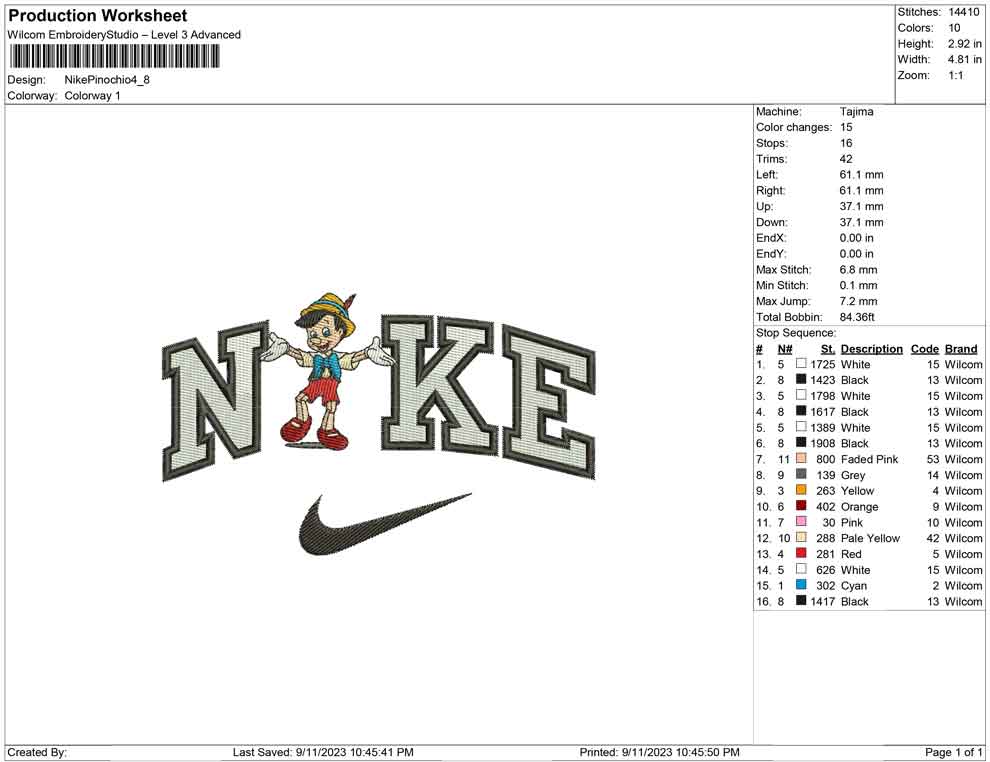 Nike Pinochio