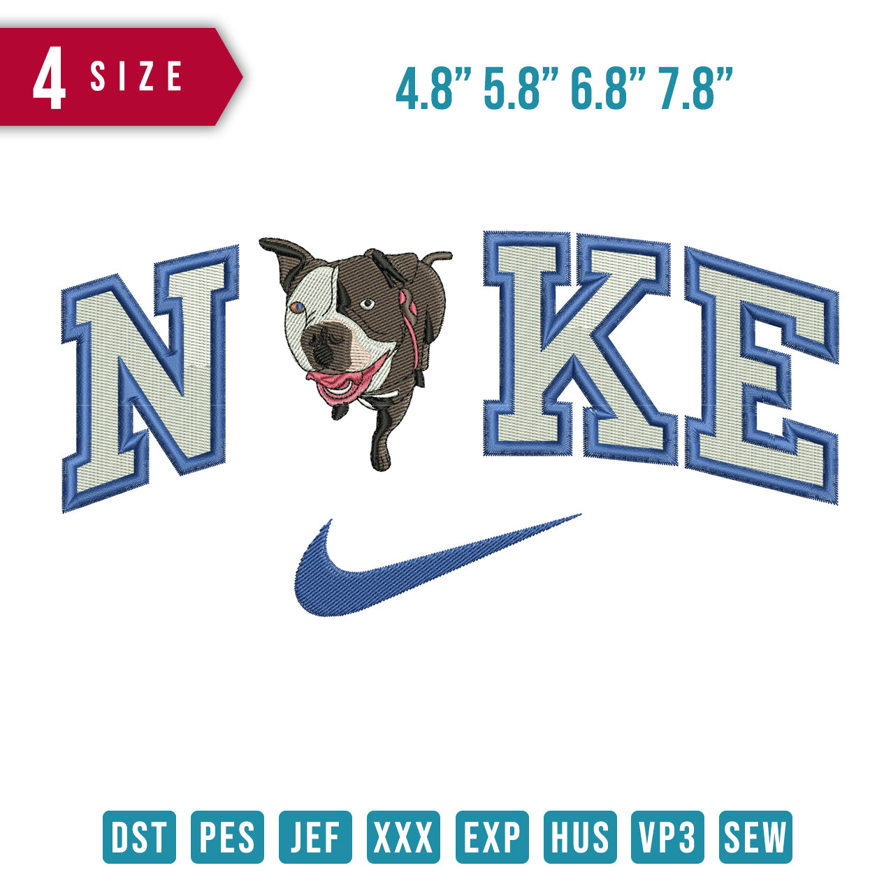 Nike pitbull dog
