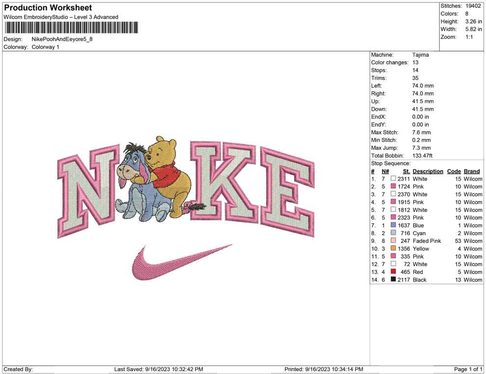 Nike pooh and Eeyore