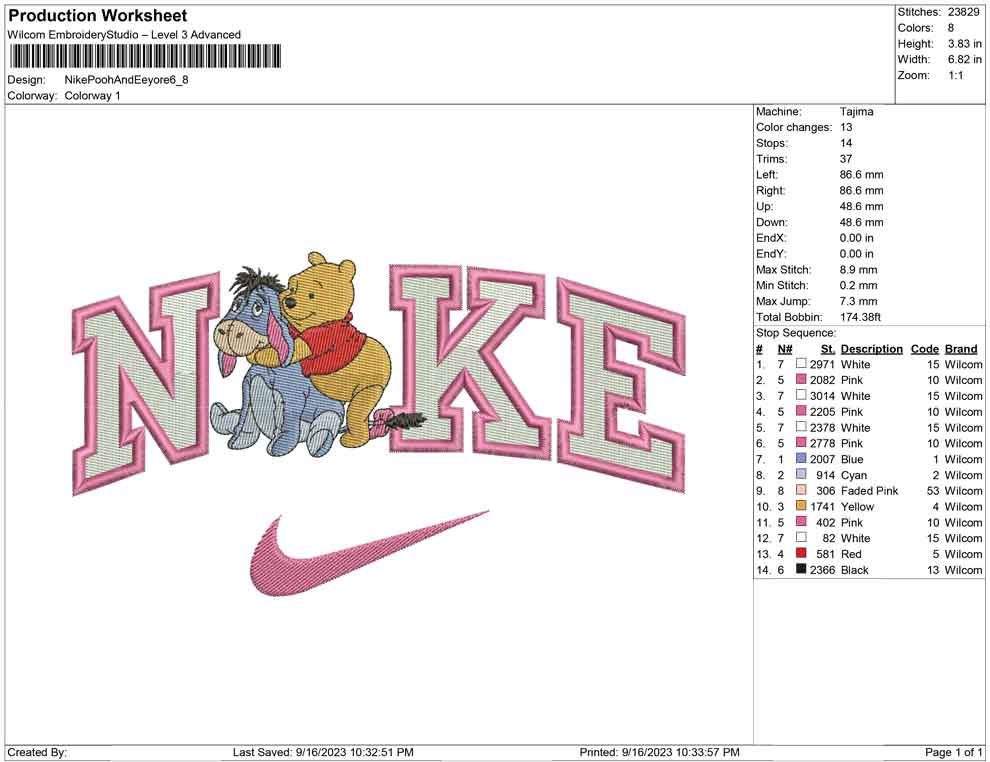 Nike pooh and Eeyore