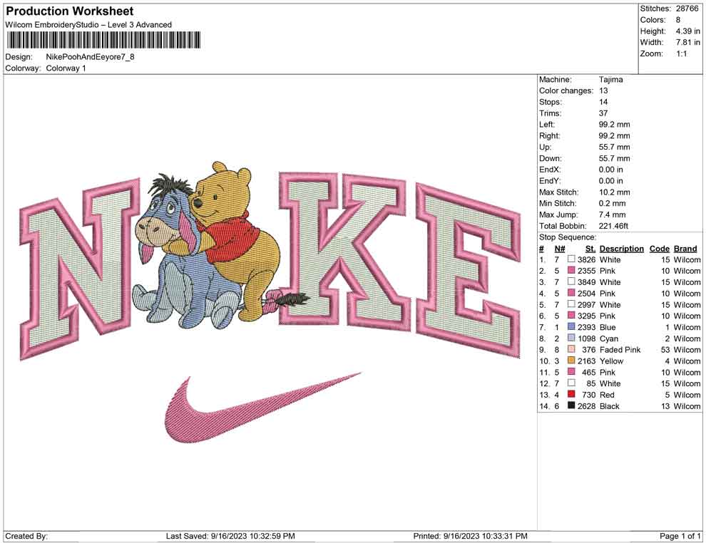 Nike pooh and Eeyore