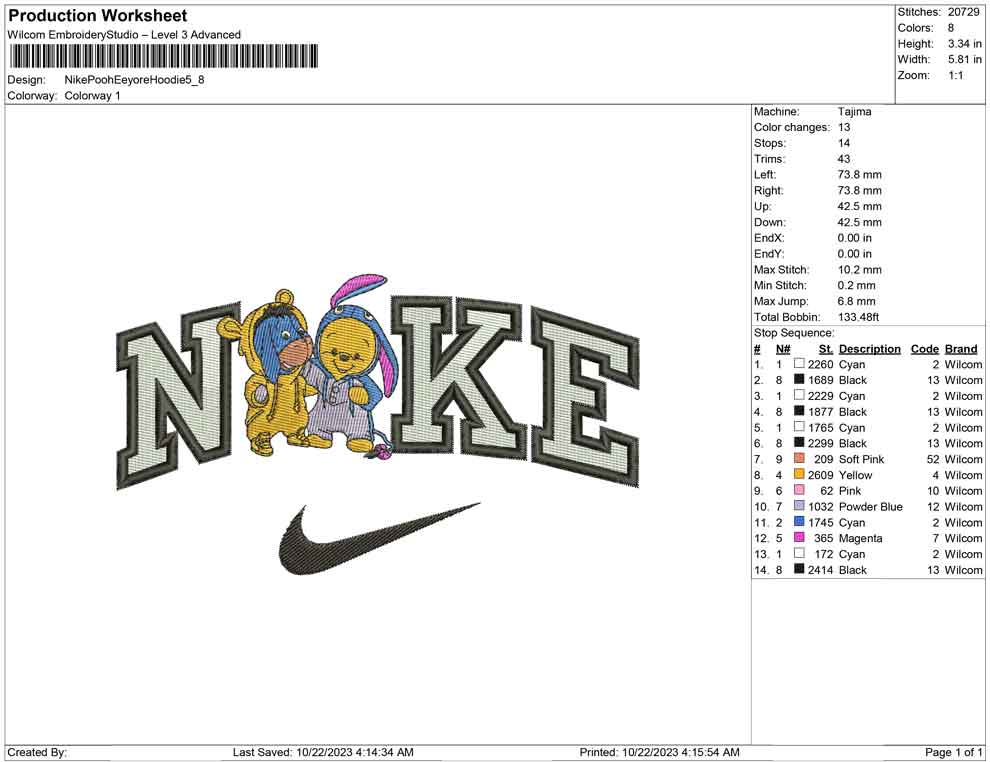 Nike pooh eeyore hoodie