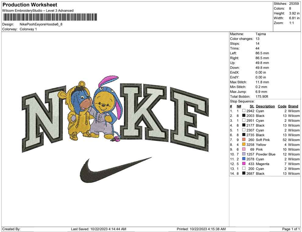 Nike pooh eeyore hoodie