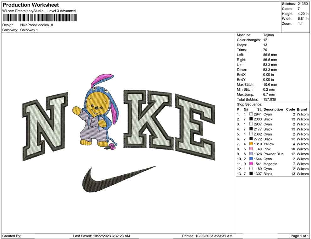 Nike pooh hoodie