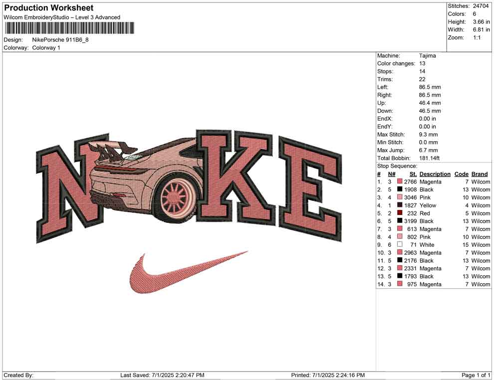 Nike Porsche 911 B